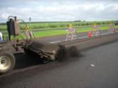 Minimum asphalt thickness after milling: 3 to 5 in.