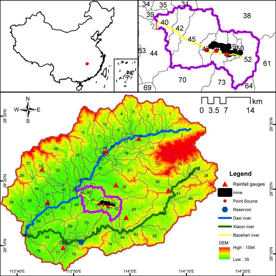 3. Demonstrative Implementation The upstream Basin of Liuyang River Location: south-central china Study area: 199 km 2 Precipitation: