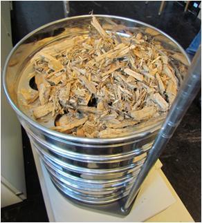 Particle size of wood chips EN ISO 17225-4 Class Fines (< 3.15 mm), w-% Main fraction (min.