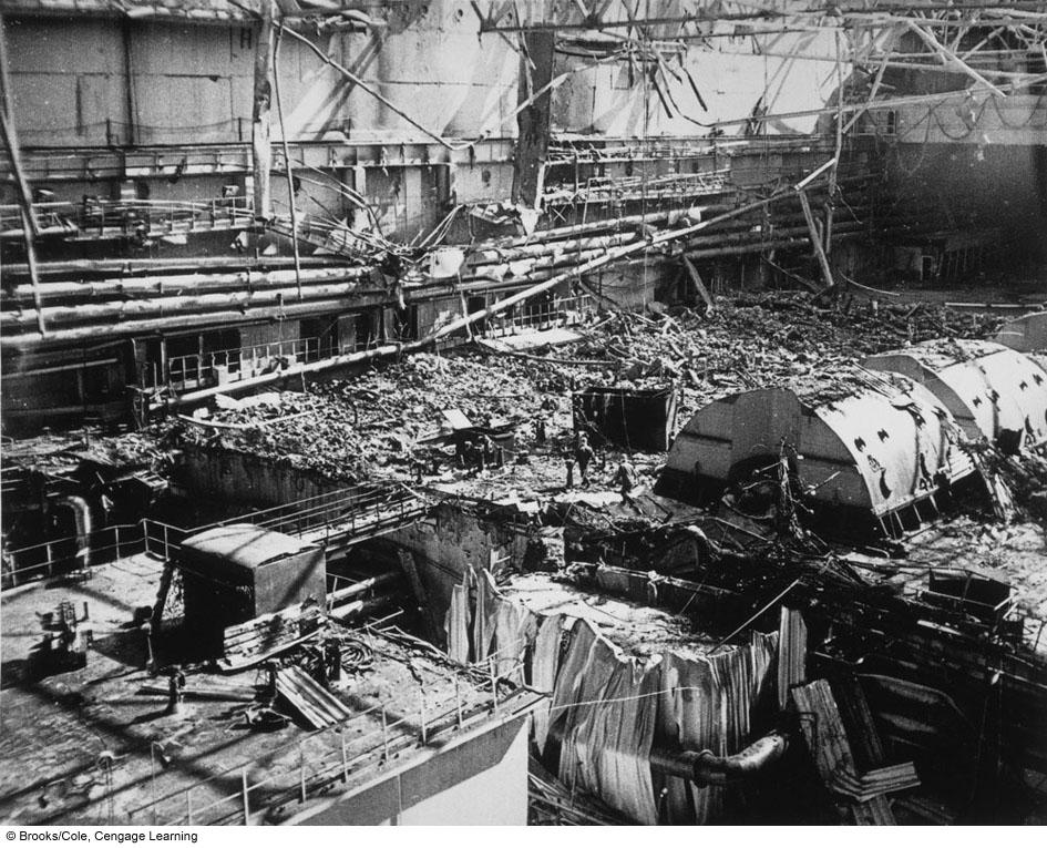 Remains of a Nuclear Reactor at