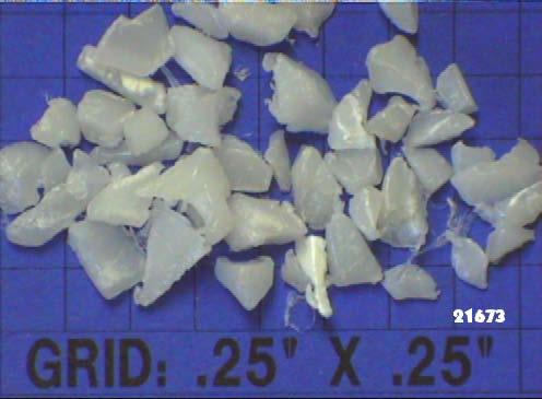 Plastic Regrind Irregular shapes flakes 3mm
