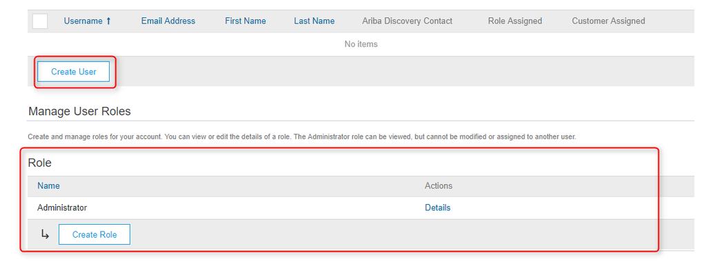 Create User Roles and Users From the Users page: In the Manage User Roles section, click Create Role. Enter Name and Description for the Role.