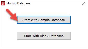 7. Select a database HDPOS smart Tutorials i. Click on Start with blank database to start with a new database. a. Click on Yes in the confirmation message If you choose to start with a new database, all the details such as the shop name, items, customers have to be entered manually ii.