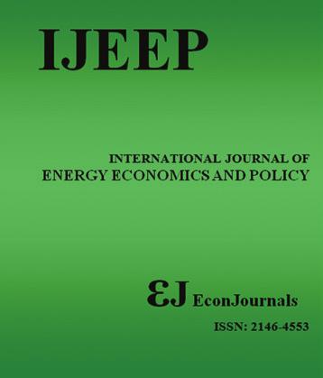 International Journal of Energy Economics and Policy ISSN: 246-4553 available at http: www.econjournals.com International Journal of Energy Economics and Policy, 207, 7(6), 39-47.