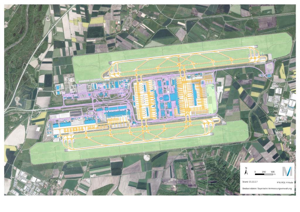 Several relevant sectors at Munich Airport in terms of environmental protection 5 main environmental relevant sectors Climate Resources Air quality Noise Biodiversity Administration Buildings,
