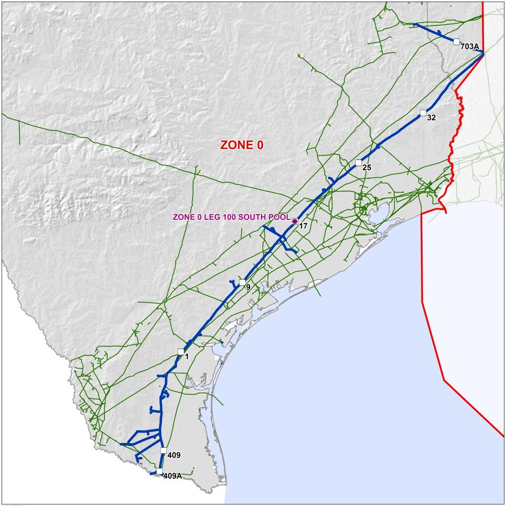 Zone 0 Supply N S Permian Eagle Ford Conventional TGP Project Customers Quantity (Dth/d) Timing South System Flex MexGas 500,000 In-Service Lone Star Cheniere 300,000 Jan-2019 Demand Mexico LNG