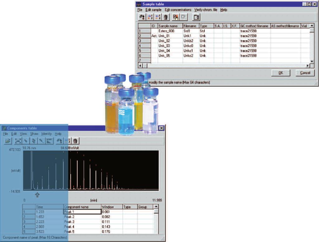 batches of samples. Method parameters can be entered by directly selecting the section of interest from dedicated icons or following the step-by-step procedure of the method wizard.