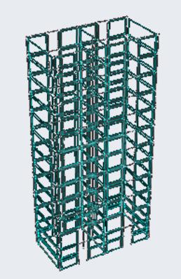 Shear Wall Structures Fz LLC Shear walls are modeled using plane wall elements. Complex shear cores are made up of plane elements.