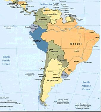 1. Peru Peru is South America s third largest country, after Brazil and Argentina. It spans over 1.