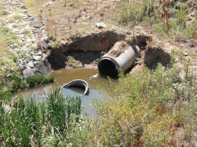 Appropriate pipe end treatment and downstream erosion protection at pipe outfalls is critical to protect the structural integrity of the pipe and to maintain the stability of the adjacent slope.