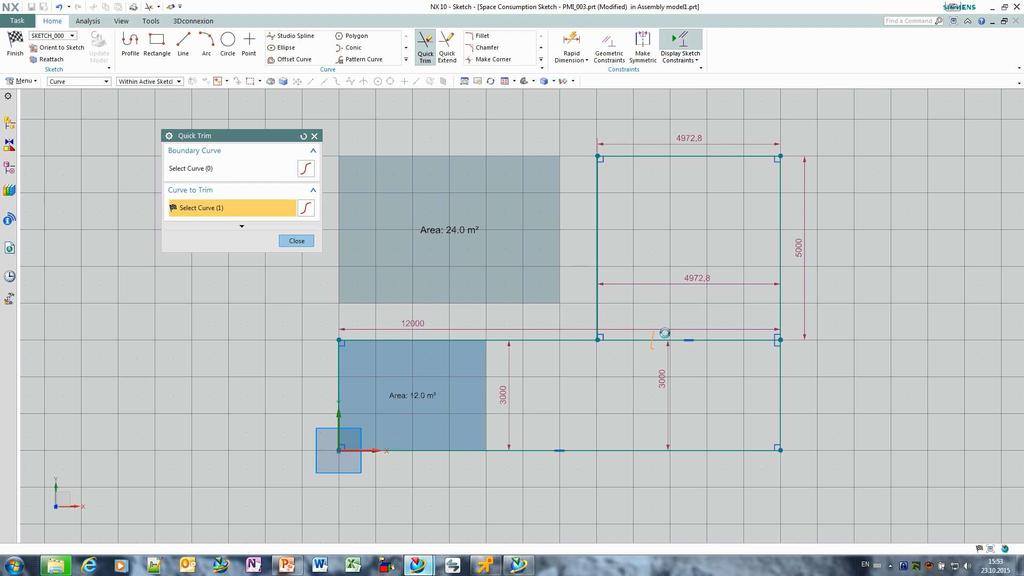 properties to successor elements Page 21  Parametric, UI based extension of object library Block layout Area