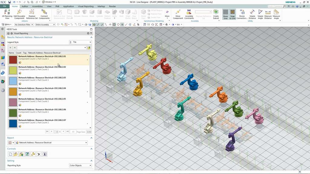 Line Designer Overview /Offline-Programming Advanced, associative modeling and drafting capabilities Parametric, UI based extension of object library Handling project metadata, Visual Reporting Page