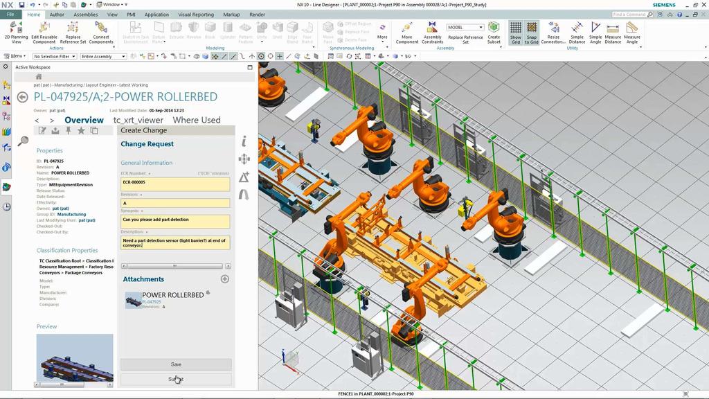 Line Designer Overview Visually find changes Find out about status of equipment in a