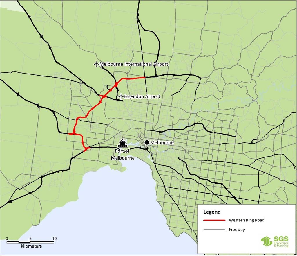 An example of this includes the Western Ring Road in Melbourne (see case study below).