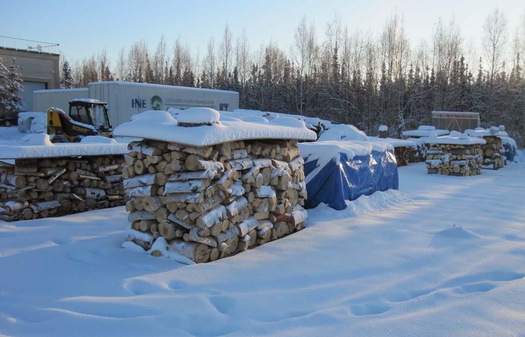 The firewood storage scenarios initiated in September 2010