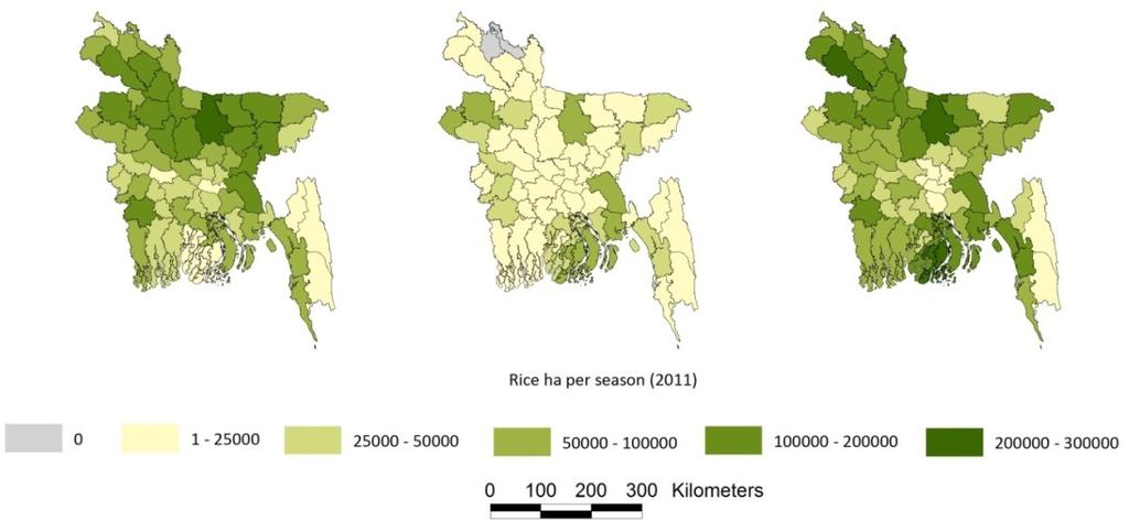 3 12 10 8 6 4 2 0 Bangladesh rice area per season (million ha) 1999 2000 2001 2002 2003 2004 2005 2006 2007 2008 2009