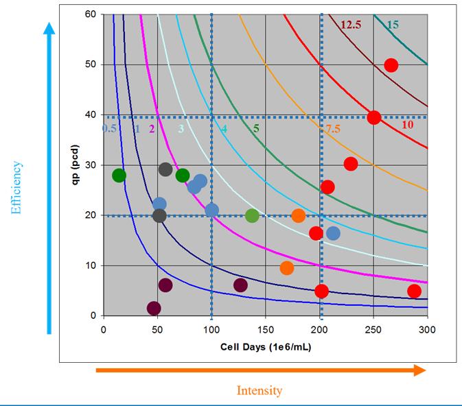 Cell Culture Process Productivity is Driven by Efficiency (Cell Engineering) and Intensity