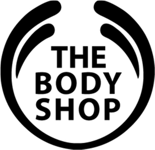 The Body Shop Products (natural ingredients only, never tested on animals), packaging (simple, refillable, recyclable), merchandising (detailed point-of-sale posters, brochures, and displays), staff