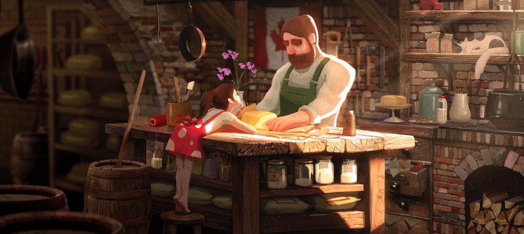Mia, a young Canadian girl, has been apprenticing under her father, Morton, in the art of making cheese.