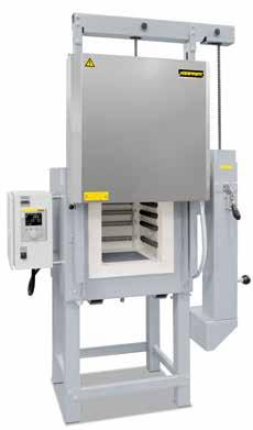 Tmax 1200 C, 1300 C, or 1400 C Dual shell housing with rear ventilation, provides for low shell temperatures Five-sided heating for very good temperature uniformity Heating elements on support tubes
