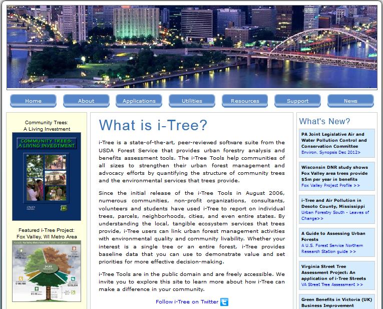 i-tree Putting USFS Urban Forest science into the hands of users Credible, USDA FS