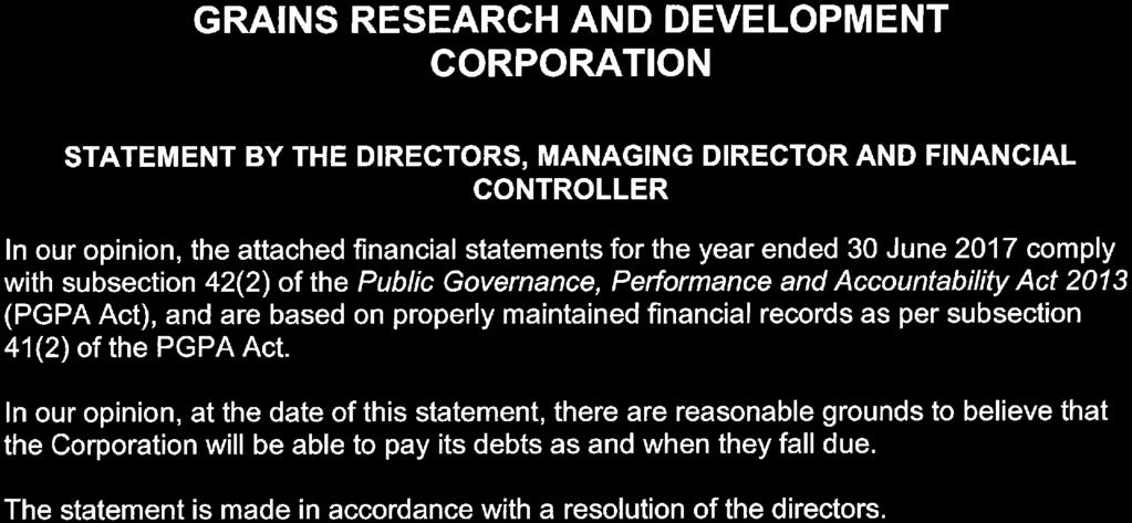 Director and Financial