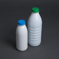 tamper-evident band Cream jars 180 64 54 96 HDPE With engraving White Friction fit cap PET milk bottles, white 500 68