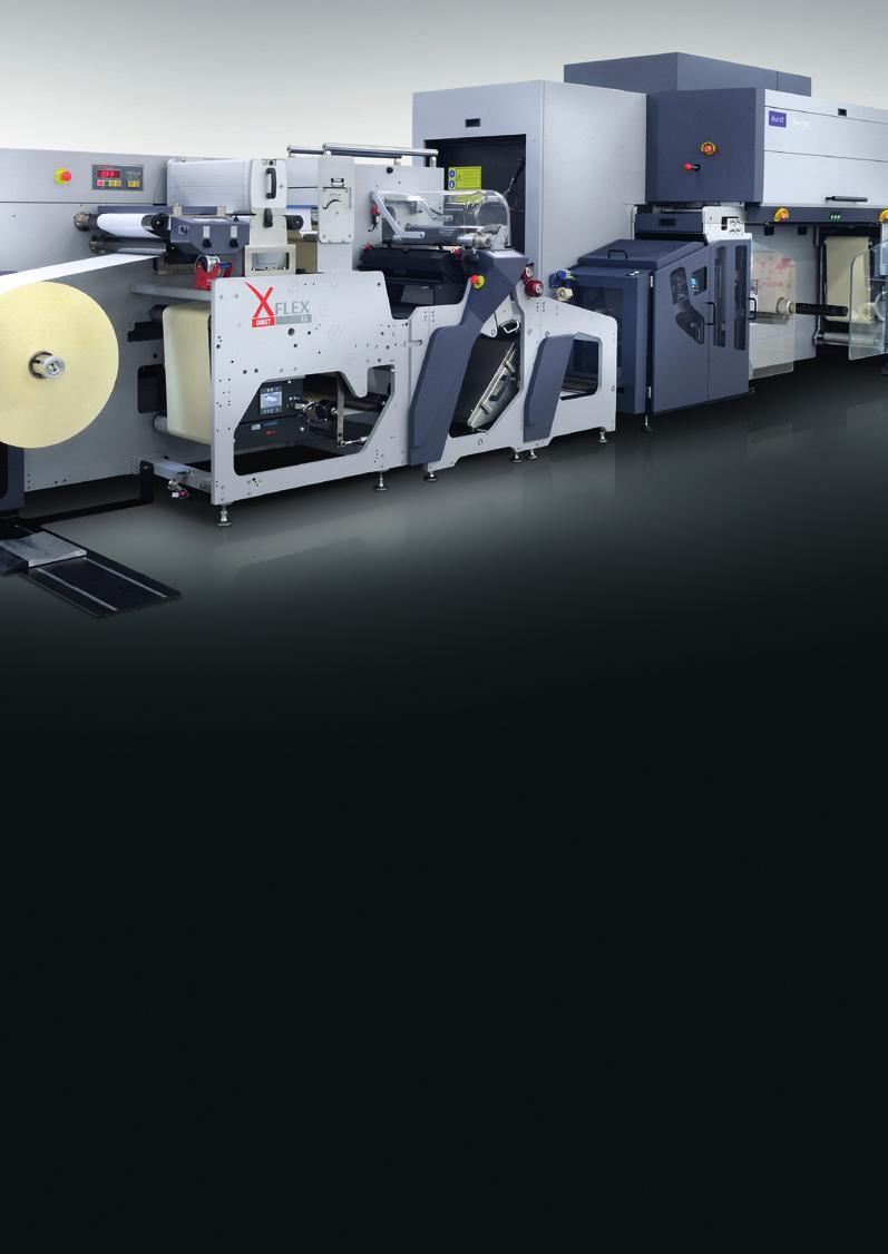 OMET XFlex X6, the customizable Hybrid Solution Tau 330 in-line with OMET Xflex X6 conventional finishing options combines the best of both, the digital and conventional printing world.
