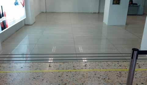 Application of PRIMER G EXISTING FLOORS: in order to install tiles over old ceramic, terrazzo or natural stone flooring, make sure it is sound, well bonded to the substrate, has no cracks and that