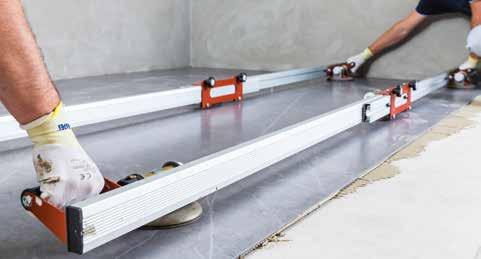 Installing a tile As prescribed by current standards, to ensure the tile is completely bonded and that all the air has come out, go over the surface of the