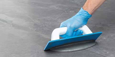 The KERAPOXY range of epoxy grouts The grouting is cleaned by using a small amount of