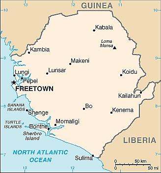 Introduction Sierra Leone is located on the West Coast of West Africa; It is bordered on West, North and Northeast by