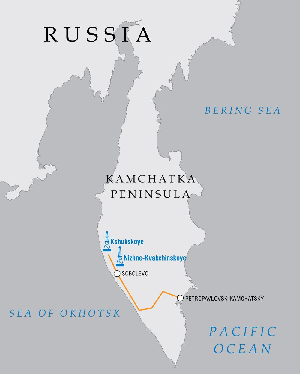 Gas Supply to Kamchatka Gazprom is pre-developing the Kshukskoye and Nizhne-Kvakchikskoye fields on the west coast of the Kamchatka Peninsula.