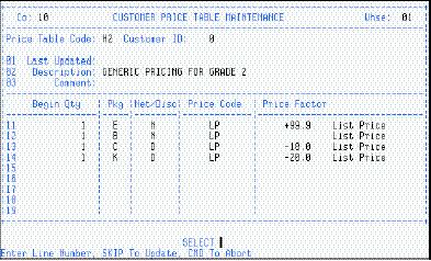 INVENTORY PRICING In the Price Like Cust No field of each Customer Master Record (CP/MAI), each customer must be assigned a Customer ID (of up to 5 alphanumeric characters).
