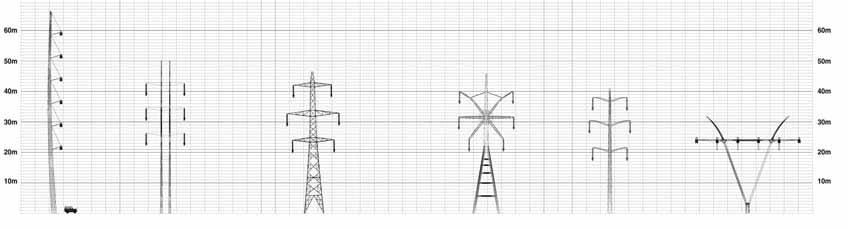 One-Pole Double Pole with Arms V Pole Windmill Tower