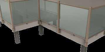 We ve developed a series of flange extensions to allow your railing to float