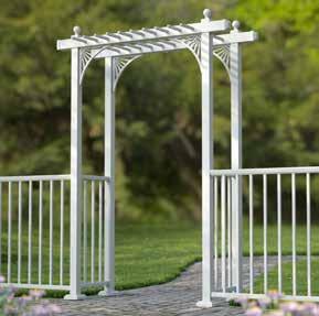Ultra Aluminum Low Maintenance Garden Arbors are made in America out of strong aluminum alloys, with advanced powder coating that is twice as hard as typical baked enamel finishes.