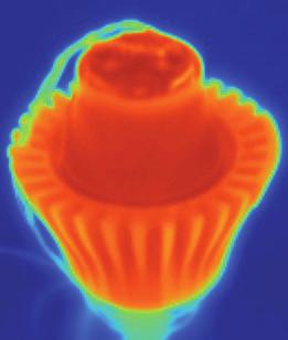 Temperature values were sampled on different points of the whole SSL lamp system, by means of IR (infra-red) thermography and direct temperature s.