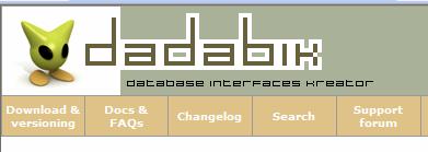 Open-source LIMS for Solexa run management Dadabik (database interface creator) web browser user interface Dadabik web browser admin interface