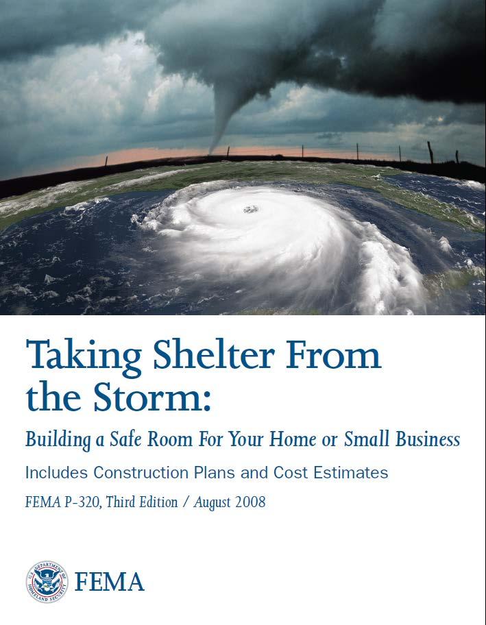 gov/tornadoes FEMA 361 Design and