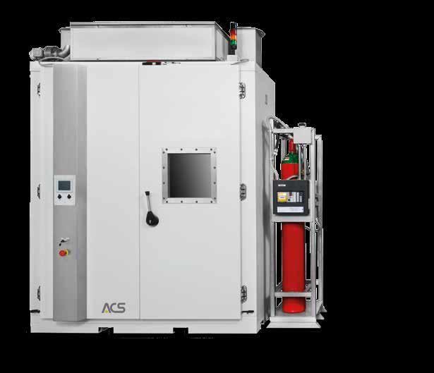 Battery Test Chambers By means of partnership with other companies, ACS can integrate battery life cycle testing and