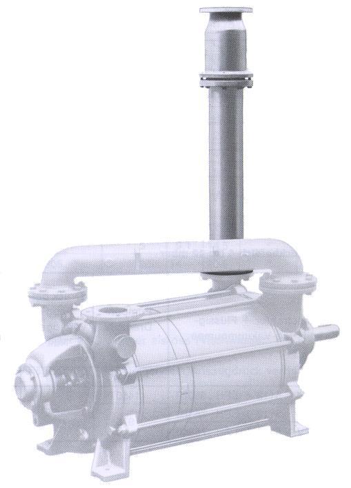 characteristics: Adaptable to different operating conditions by adequate material selection Simple installation into the suction line of liquid ring vacuum pumps Low noise service which is free of