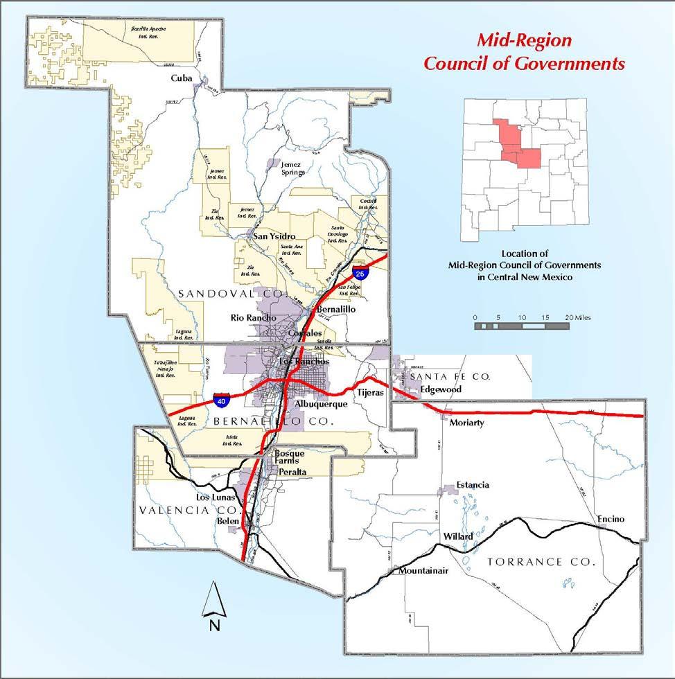 Figure 1: AMPA Planning Area Boundary As mentioned in the introduction, the timeframe considered for the AMPA Regional ITS Architecture is a 20-year outlook for ITS activities in the region.