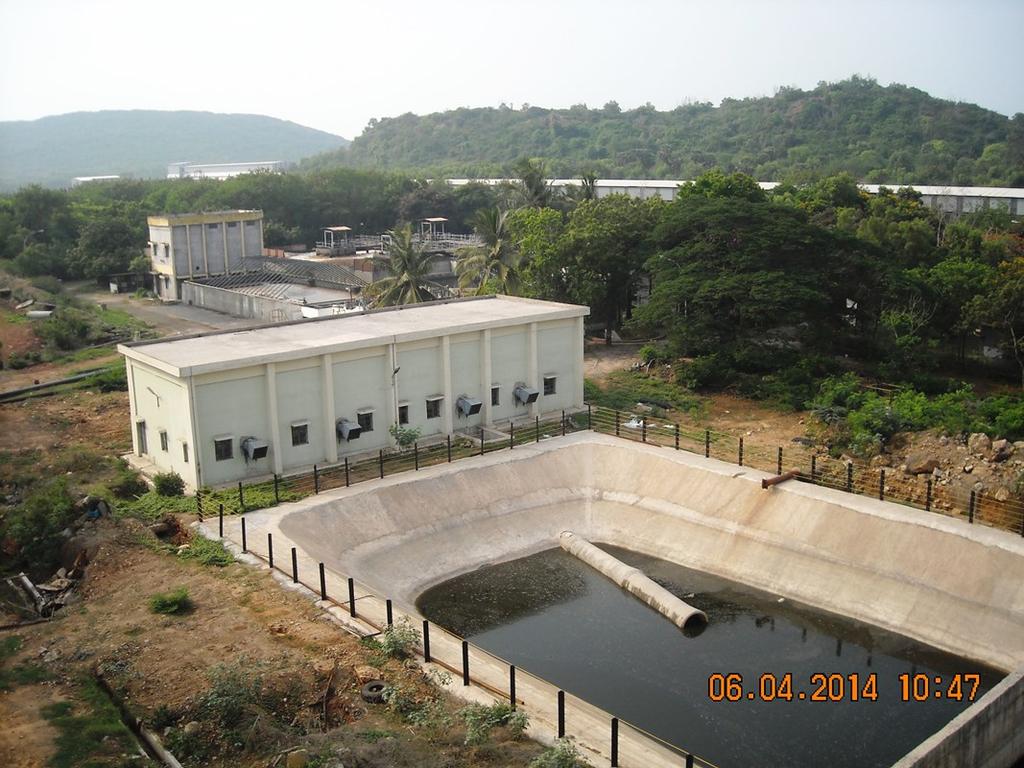 1. BC gate & Gangavaram outfall water- Two separate ponds with pump house, treatment plant and RO plant for treated sewage is under implementation 2.