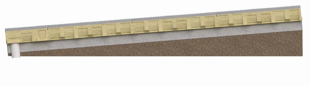 Continuous Sloped Channel - Centre Outlet Typical Application: Podium, Basement, landscaping, driveways Maximum recommended length 41 m * Constant depth channels installed with site