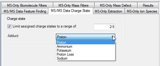 The Reprocess Sample dialog enables setting up the analysis of one data file using custom parameters. Figure 3. Cysteine disulfide bonds specified in the Sequence Manager.