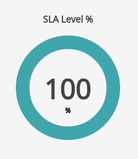 Step 15) Working SLA Level % Now we can add some more widgets to our