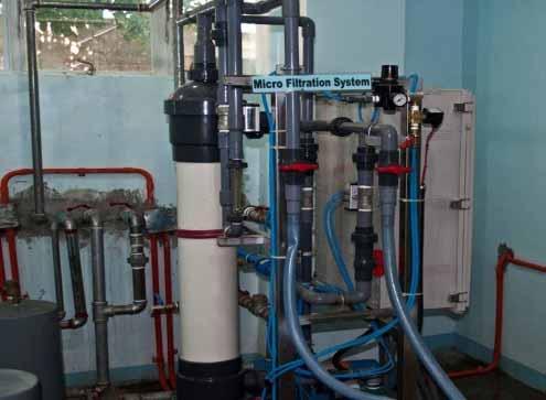 Rainwater & stormwater harvesting system Micro-membrane Filter (MF) system 2.