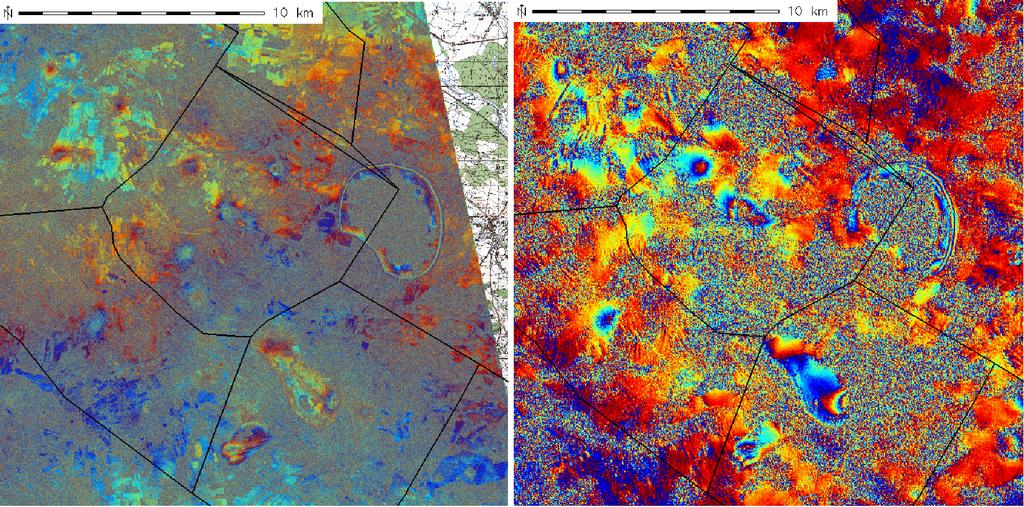 was not expected, because of the sensitivity of short wavelength (X band) and relatively rural area, computed TerraSAR-X interferogram presents very good coherence (Fig. 2).