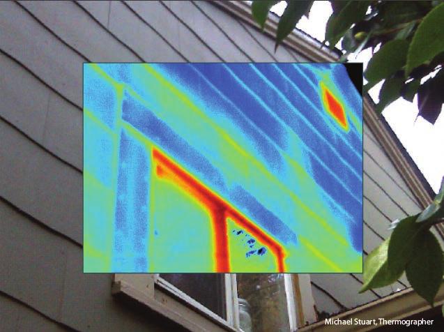 An infrared camera detects and measures the infrared energy emitted by an object and its surroundings, and then can calculate the apparent differences in